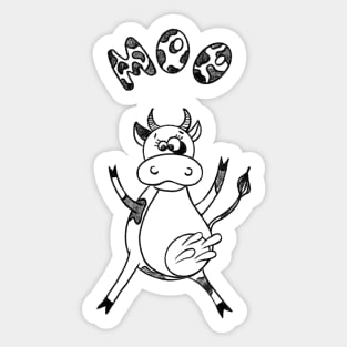 Funny cow Sticker